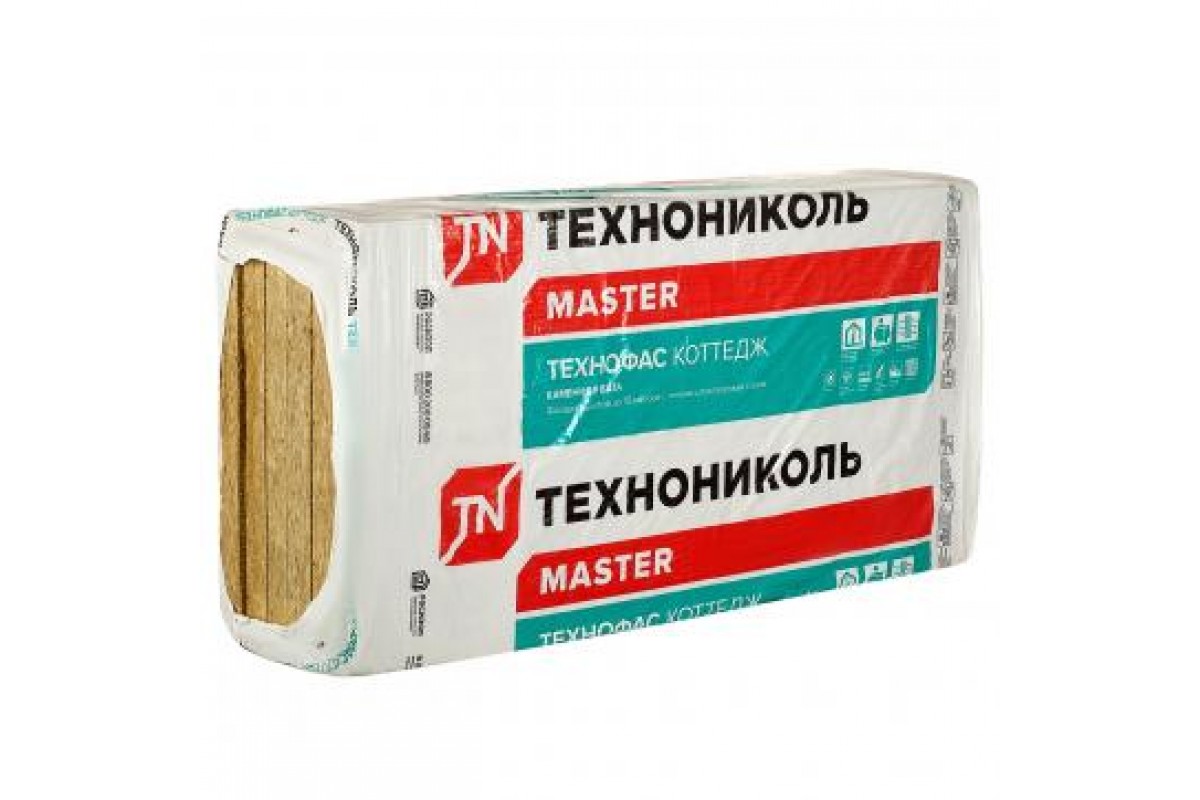 Технофас коттедж толщина 100мм 1200х600х100 (упаковка 0,216м3 / 2,16м2)