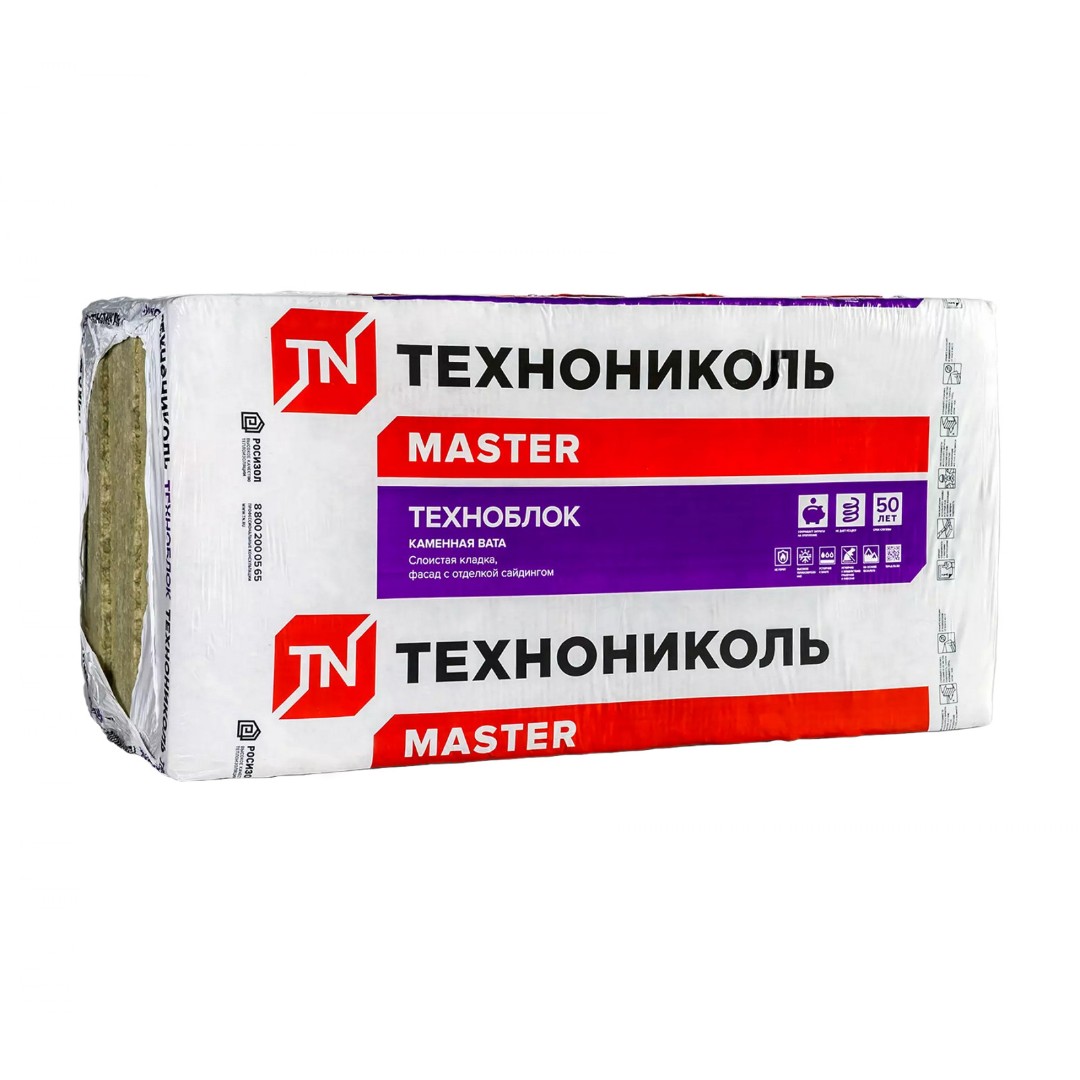 Минеральная каменная вата Техноблок СТАНДАРТ 1200х600х50 (упаковка 0,432м3 /8,64м2)