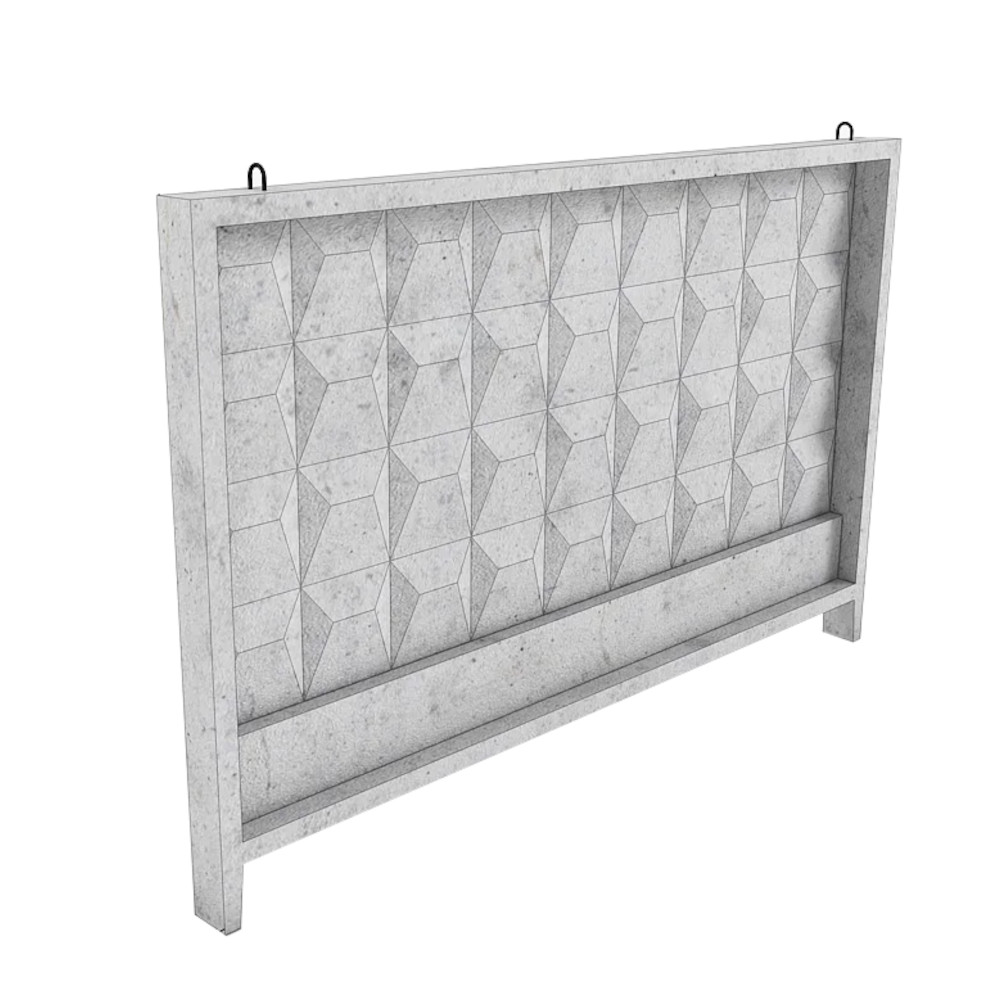 Бетонный забор П-5В