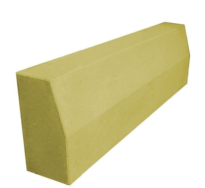 Борт тротуарный БРТ 100.20.8 Жёлтый (Продажа поддонами!)